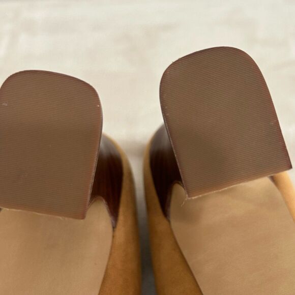 Vince Camuto Shoes Women’s Size 8M Taupe Villona Suede Pump Block High Heel - Picture 8 of 12